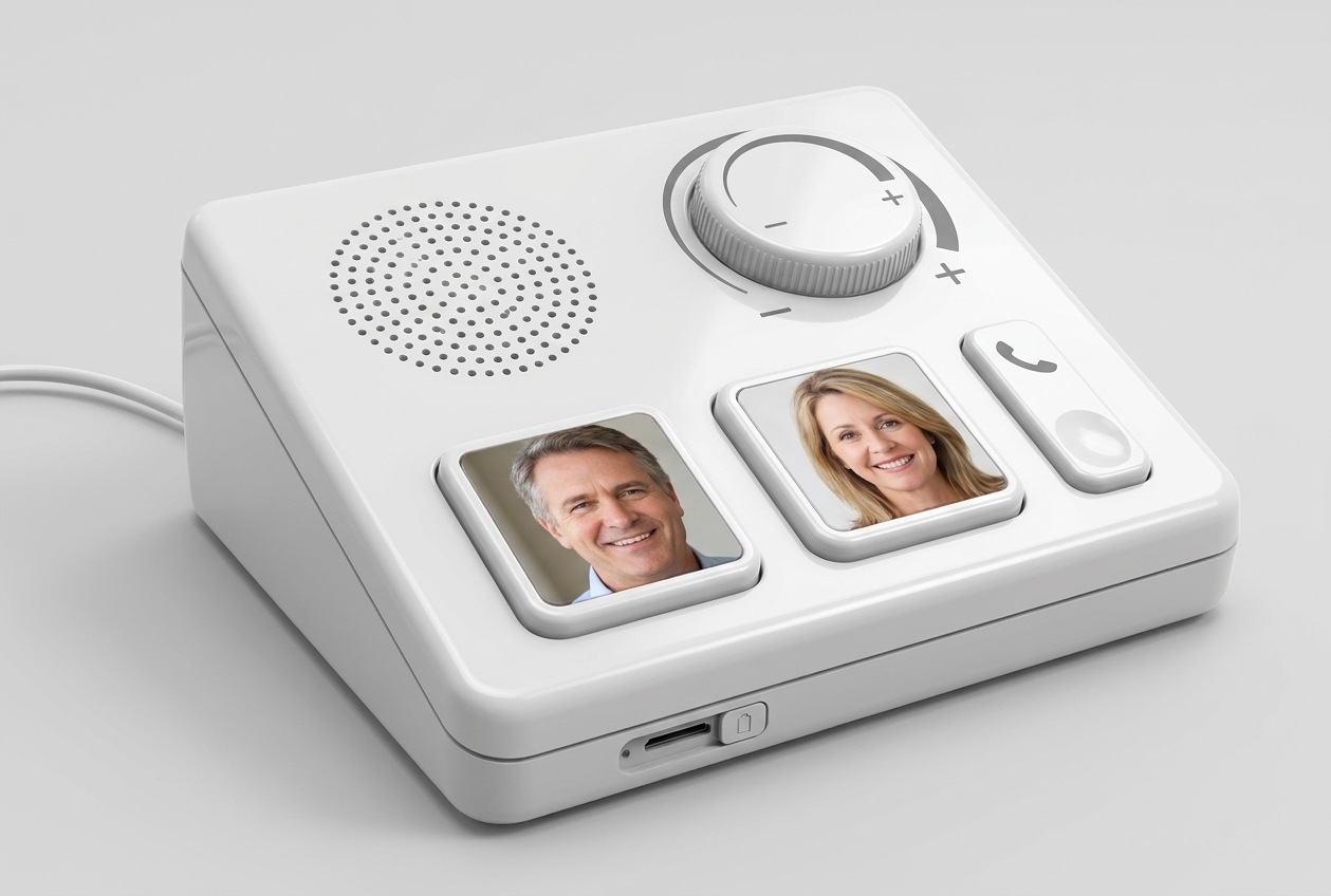 Senior SIM Phone product render